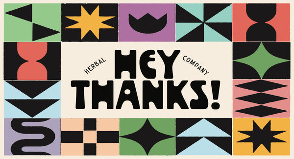 Hey Thanks Herbal Co. logo